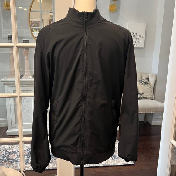 ZARA Basic Black Nylon Jacket - Picture 3 of 9